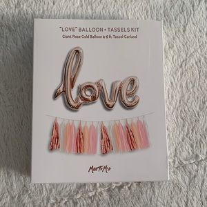 BRIDE Love Balloon and Tassels